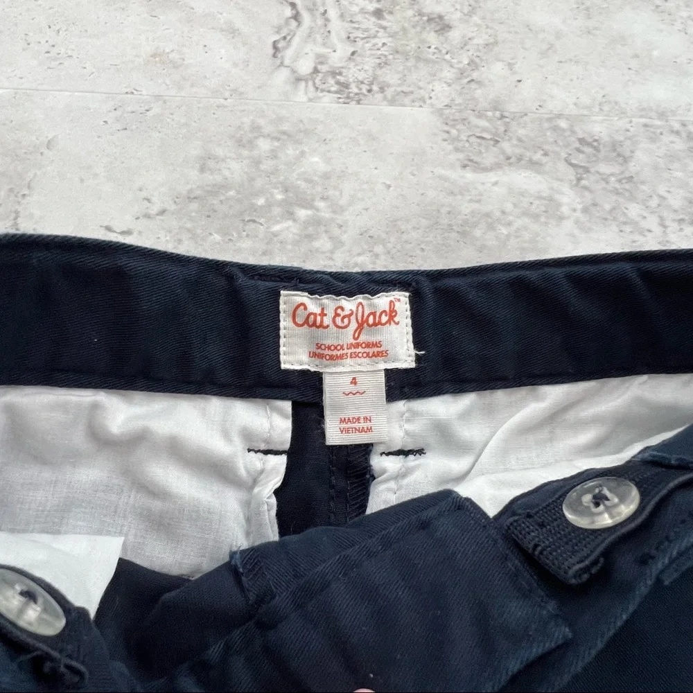 Cat & Jack Navy Blue Uniform‎ Pants Size 4
